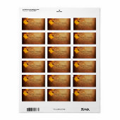 紅葉ヴィンテージ結婚遭難住所 シール (フルシート)