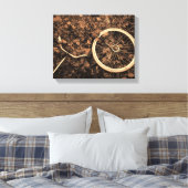 紅葉付き自転車部品 キャンバスプリント (インサイチュ (寝室))