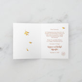 紅葉会社の感謝状グリーティングカード シーズンカード (内部)