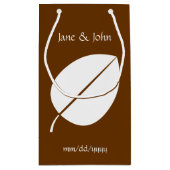 紅葉入りチョコレート抱き枕 スモールペーパーバッグ (裏面)