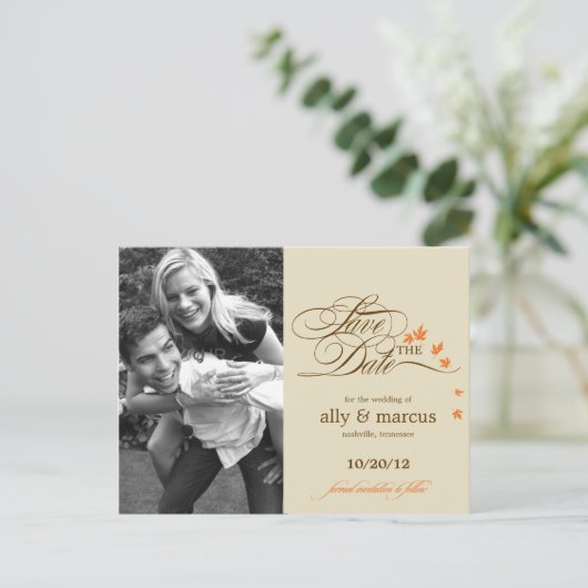 紅葉写真はがきを保存 案内ポストカード (スタンド正面)