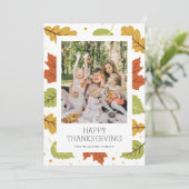 紅葉写真ハッピー感謝祭カード シーズンカード (スタンド正面)