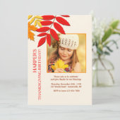 紅葉写真感謝祭カード 招待状 (スタンド正面)