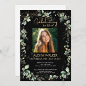 紅葉写真追悼会 招待状 (正面/裏面)