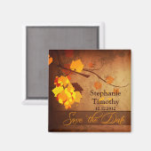 紅葉動揺してヴィンテージ保存日 マグネット (正面/裏面)