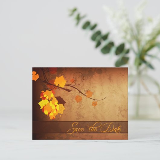紅葉動揺してヴィンテージ保存日 案内ポストカード (スタンド正面)