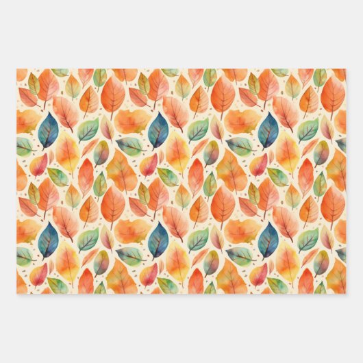 紅葉包装紙 ラッピングペーパーシート (正面)