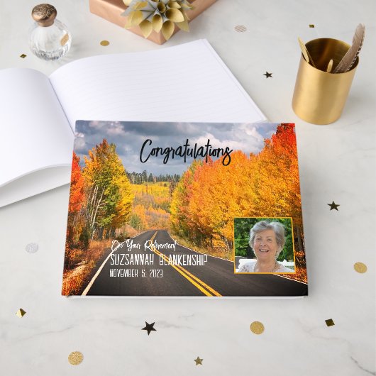 紅葉北アリゾナ車道カスタム写真 ゲストブック (正面見開き)