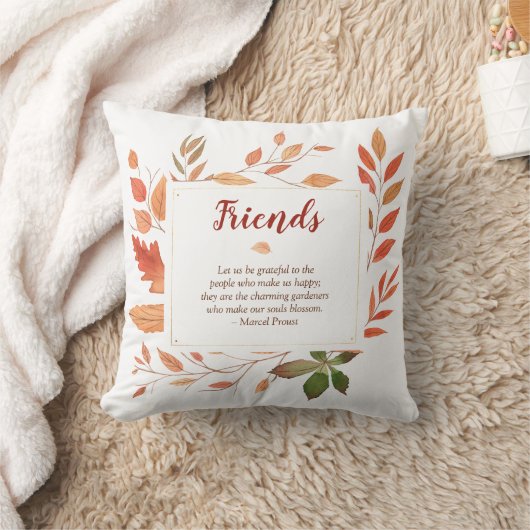 紅葉友情 クッション (ブランケット)