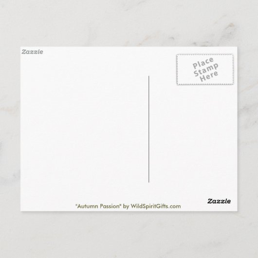 紅葉収集 ポストカード (裏面)