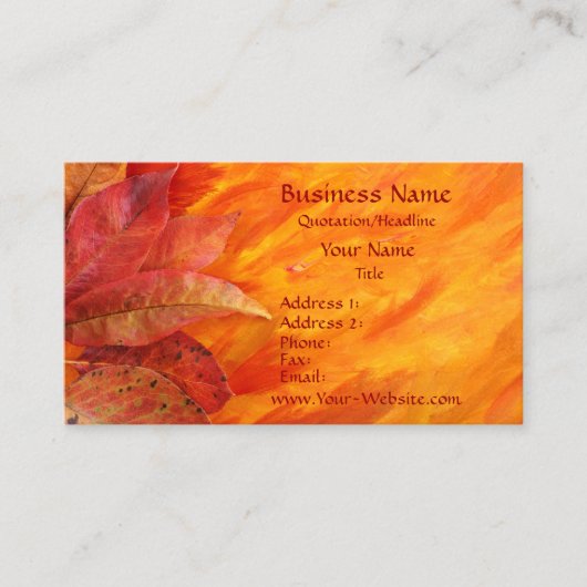 紅葉名刺 名刺 (正面)
