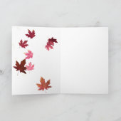 紅葉妖精の国グリーティングカード カード (内部)