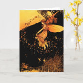 紅葉妖精の国グリーティングカード カード (黄色い花)