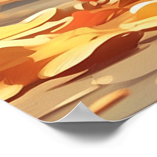 *~*紅葉子猫5:4 Kitten Cat AP68 ポスター (角)