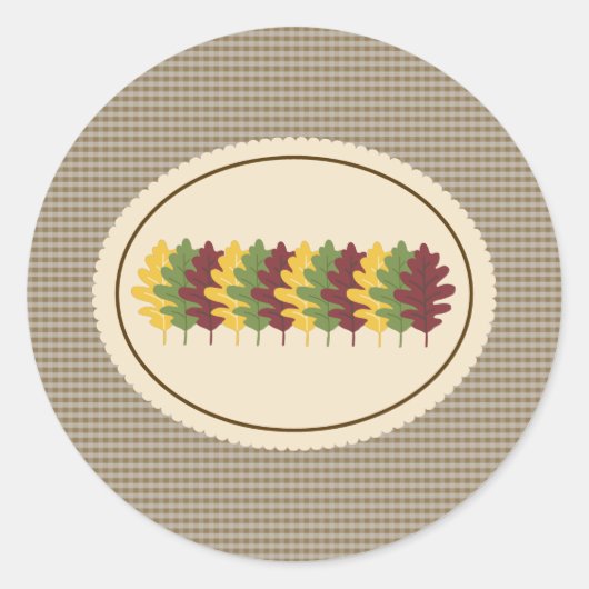 紅葉封筒用シールシール ラウンドシール (正面)