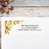 紅葉差出人住所 ラベル