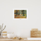 紅葉平和歩行カラフル風景画 ポスター (キッチン)