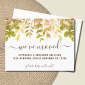 紅葉引っ越しました発表葉書 案内ポストカード