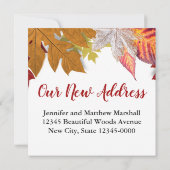 紅葉引っ越しました移動告知カード 案内状 (裏面)