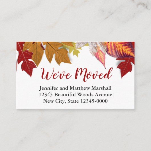 紅葉引っ越し案内 エンクロージャーカード (正面)