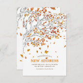 紅葉引っ越し案内 招待状 (正面/裏面)