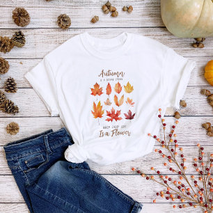 紅葉引用文 Tシャツ