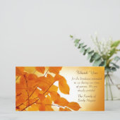 紅葉悔やみや弔慰ありがとう サンキューカード (スタンド正面)