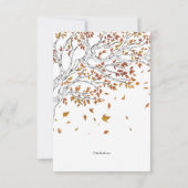 紅葉悔やみや弔慰サンキューカード 招待状 (裏面)