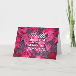 紅葉感動的グリーティングカード カード