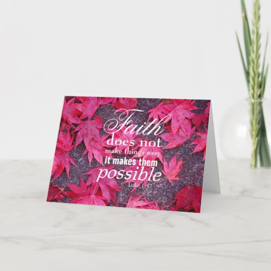 紅葉感動的グリーティングカード カード (正面)