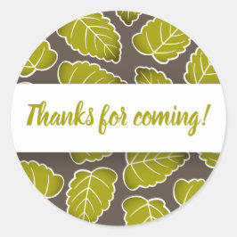 紅葉感謝してい ラウンドシール