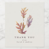 紅葉感謝ワインボトルラベル ワインラベル (シングルラベル)