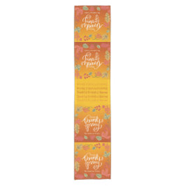 紅葉感謝家族ハッピー感謝祭 ショートテーブルランナー