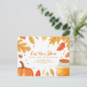 紅葉感謝感動的な発表 ポストカード (スタンド正面)