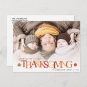 紅葉感謝祭の写真はがき ポストカード (正面/裏面)