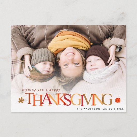 紅葉感謝祭の写真はがき ポストカード (正面)