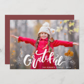 紅葉感謝祭の写真カード シーズンカード (正面/裏面)