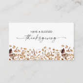 紅葉感謝祭の封入カード エンクロージャーカード (正面)