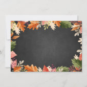 紅葉感謝祭の招待 招待状 (裏面)