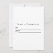 紅葉感謝祭オープンハウス招待状 招待状 (裏面)