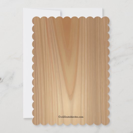 紅葉感謝祭ディナーパーティの招待状 招待状 (裏面)