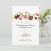 紅葉感謝祭ディナーパーティー 招待状 (スタンド正面)