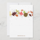 紅葉感謝祭ディナーパーティー 招待状 (裏面)