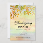 紅葉感謝祭ディナー招待状 招待状 (正面)