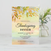 紅葉感謝祭ディナー招待状 招待状 (スタンド正面)