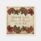 紅葉感謝祭ディナー スタンダードカクテルナプキン (正面)