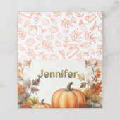 紅葉感謝祭ディナー プレイスカード (外部開封)