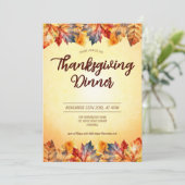 紅葉感謝祭ディナー 招待状 (スタンド正面)
