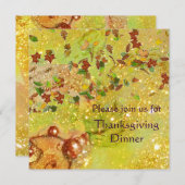 紅葉感謝祭ディナー 招待状 (正面/裏面)