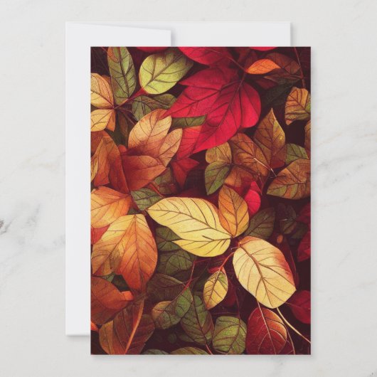 紅葉感謝祭ディナー 招待状 (裏面)